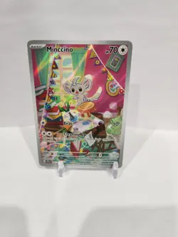 Minccino 182/162 IR Illustration Rare Temporal Forces Pokemon TCG Holo NM - Image 1
