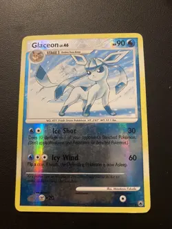 POKEMON TCG GLACEON 20/100 D&P MAJESTIC DAWN REVERSE FOIL RARE!! - Image 1