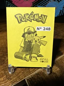 2025 Pokemon Full House #248 Tyranitar Green Cracked Ice Holo Sticker - Image 4