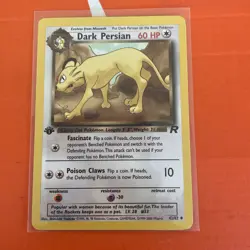 Pokemon TCG Dark Persian 42/82 1st Edition Team Rocket Uncommon WOTC 1999 - Image 1