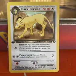 Pokemon TCG Dark Persian 42/82 1st Edition Team Rocket Uncommon WOTC 1999 - Image 3