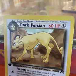 Pokemon TCG Dark Persian 42/82 1st Edition Team Rocket Uncommon WOTC 1999 - Image 4