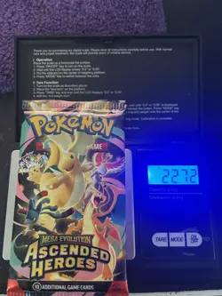 Extremely Heavy 22.72g Pokemon Ascended Heroes Booster Pack Potential God PackU! - Image 1