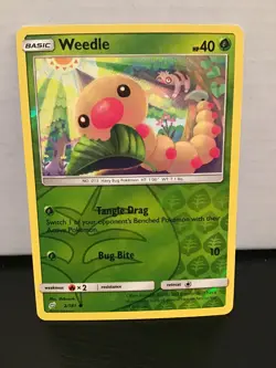 Weedle 2/181 Pokemon Team Up Reverse Holo Common - Image 1