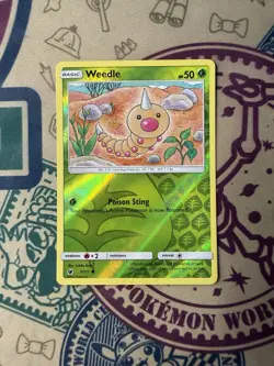 Weedle Reverse Foil Pokemon Sun & Moon Team Up - Image 3