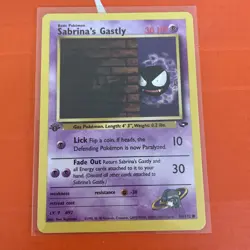 Pokemon TCG Sabrina's Gastly 96/132 1st Edition Gym Challenge Common WOTC - Image 1