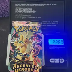 Extremely Heavy 22.80g Pokemon Ascended Heroes Booster Pack Potential God PackU! - Image 1