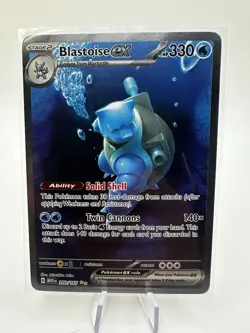Pokemon TCG Blastoise EX 200/165 Scarlet & Violet 151 Holo Card Sir NM Condition - Image 1