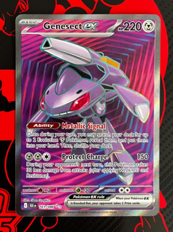 Genesect EX 161/086 Black Bolt Pokemon TCG English 10.5 Full Art Ultra Rare B&W - Image 2