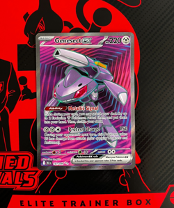 Genesect EX 161/086 Black Bolt Pokemon TCG English 10.5 Full Art Ultra Rare B&W - Image 3