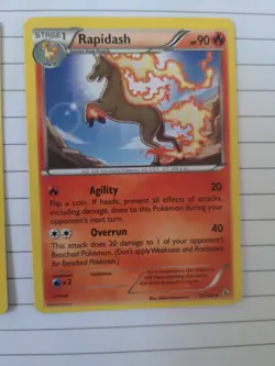 Pokemon Tcg Flashfire Ponyta And Rapidash Pair Of Cards - Image 3