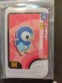 Piplup Mezastar Frienda Pokemon Card Japanese Pick Tag Tip - Image 1