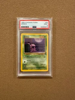 Grimer 1999 Pokemon Fossil #48 PSA 9 Mint Vintage TCG Base Card - Image 1