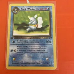 Pokemon TCG Dark Wartortle Card 46/82 Uncommon Unlimited Team Rocket WOTC - Image 1