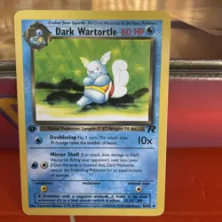 Pokemon TCG Dark Wartortle Card 46/82 Uncommon Unlimited Team Rocket WOTC - Image 3