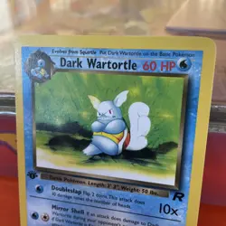 Pokemon TCG Dark Wartortle Card 46/82 Uncommon Unlimited Team Rocket WOTC - Image 4