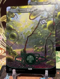 MTG | Forest (490) (Planetary Space-ic Land) (✨🪐Galaxy Foil✨) [Unfinity] - Image 1