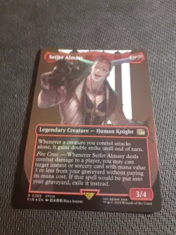MTG Final Fantasy - Seifer Almasy - FOIL Borderless Rare - 0389 NM - Image 1