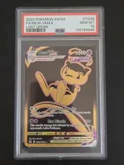PSA 10 Mew VMAX TG30/TG30 Lost Origin Trainer Gallery Pokemon - Image 1