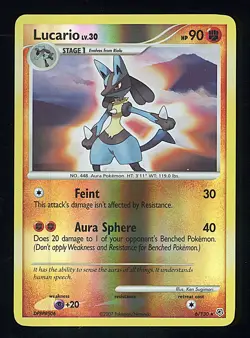 LUCARIO 2007 Pokemon Diamond & Pearl Reverse Holo #6 - LP/NM - Image 1