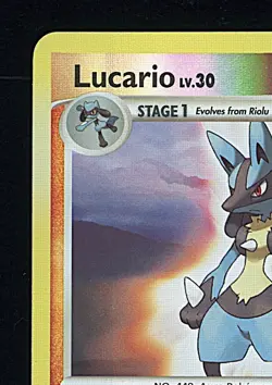 LUCARIO 2007 Pokemon Diamond & Pearl Reverse Holo #6 - LP/NM - Image 3