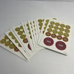 Pokemon Damage Counters Cardboard Un-punched 2020 -Pack Of 12-⭐ - Image 1