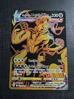 Pokemon Brilliant Stars Single Strike Urshifu Vmax Secret Gold Holo TG29/TG30 NM - Image 1