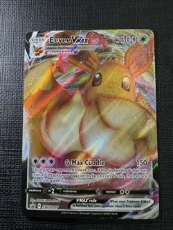 2021 Pokemon Shining Fates Eevee Vmax FA Black Star Promo SWSH087 NM - Image 1