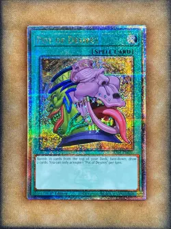 Yugioh Pot of Desires RA01-EN056 Quarter Century Secret Rare 1st Ed NM - Image 1