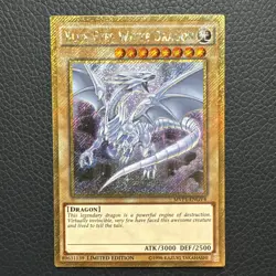 Blue-Eyes White Dragon (Gold Secret Rare) MVP1-ENGV4 The Yu-Gi-Oh! The Dark Side - Image 1
