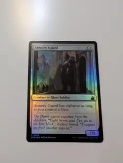 MTG - Armory Guard (Foil) - Ravnica Remastered NM/M Condition - Image 1