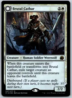 Brutal Cathar Foil R Innistrad: Midnight Hunt 7 NM - Image 1