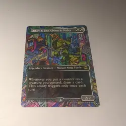 Mikey & Leo,Chaos & Order - Borderless- Teenage Mutant Ninja Turtles - MTG - - Image 1