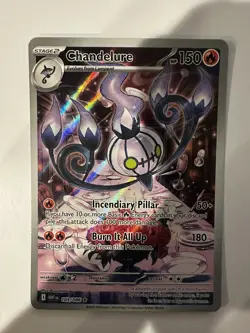 Pokemon TCG Chandelure 103/086 Sv: White Flare Holo Card - Image 1