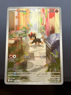 Litleo 139/132 Illustration Rare Me01: Mega Evolution Pokemon - Image 1
