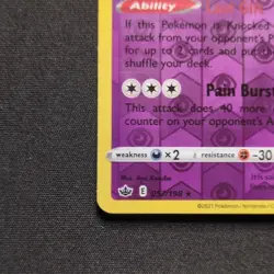 Pokemon TCG Gengar 057/198 Chilling Reign Reverse Holo Rare - Image 5