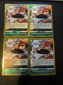 OP06-038 Billion Fold World Jolly Roger Foil PRB01 One Piece TCG x4 Playset - Image 1