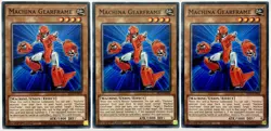 3 x SR10-EN005 Machina Gearframe - Common 1st Edition Near Mint YuGiOh Cards - Image 1