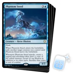PHANTOM STEED X4 Adventures In The Forgotten Realms: Commander Magic MTG CARD - Image 1