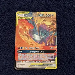Pokemon TCG Moltres Zapdos Articuno Tag Team GX 44/68 Hidden Fates Holo Card - Image 1
