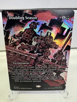 Doubling Season (Borderless) Teenage Mutant Ninja Turtles Source Material Foil - Image 1