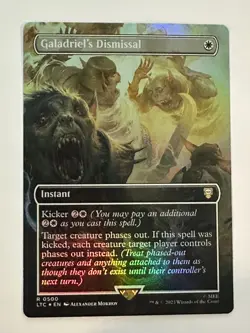 MTG LOTR Galadriel's Dismissal Extended Art Foil NM - Image 1