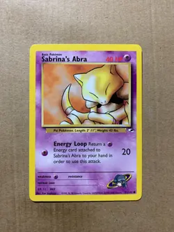 Sabrina's Abra 91/132 Gym Heroes - Common Pokemon Card - NM/Mint - Image 1