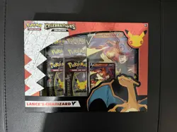 Pokemon TCG: Celebrations 25th Anniversary- Lance's Charizard V Box~ Sealed - Image 1