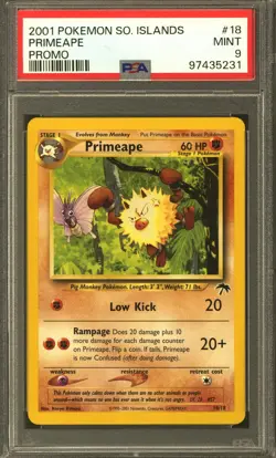 Pokemon Southern Islands Primeape 18/18 PSA 9 - Image 1