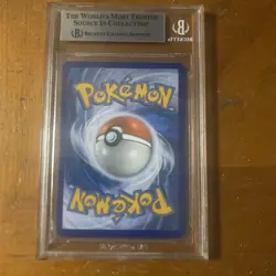 Pokemon TCG Blastoise EX XY122 Black Star Promo Full Art Becket 8.5 Low Pop - Image 3