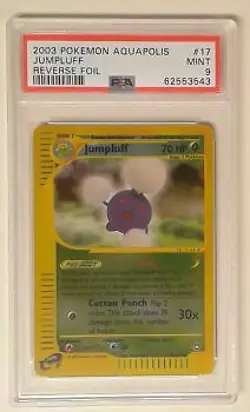 1x V0141: 2003 Jumpluff - Aquapolis - 17/147 - Holo - Aquapolis - PSA: 9: MINT: - Image 1