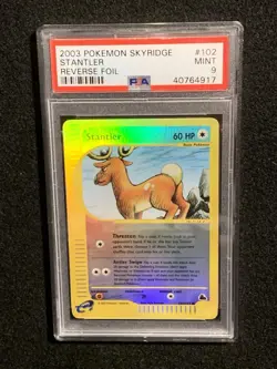 PSA 9 Pokemon Skyridge Stantler Reverse Holo 102/144 - Image 3