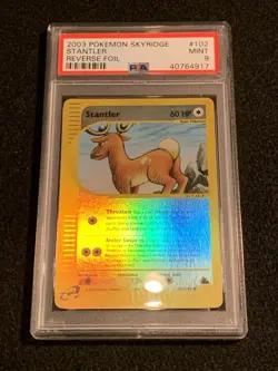 PSA 9 Pokemon Skyridge Stantler Reverse Holo 102/144 - Image 4