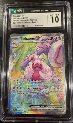 Pokemon TCG Tinkaton EX 262/193 Paldea Evolved SIR CGC Gem Mint 10 S&V - Image 1